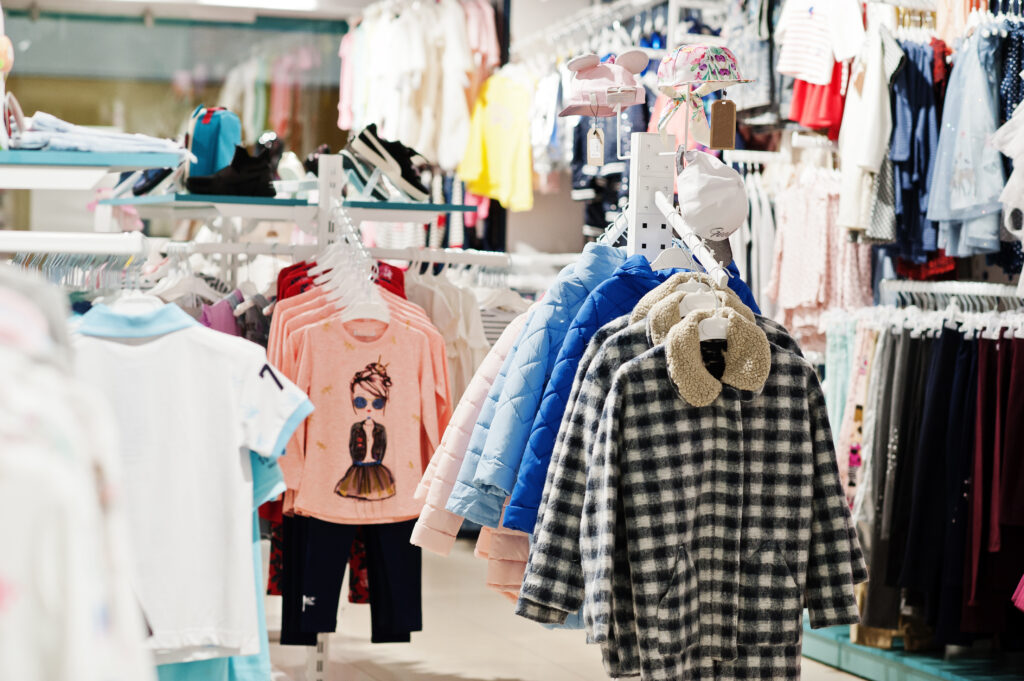 Kids clothing manufacturer children's clothes display